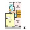 ルチアーナ 2LDKの間取り