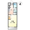 シャインビルド 1Kの間取り