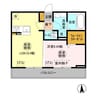 アセット木更津 1LDKの間取り