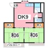 ガーデンハウス太田根 2DKの間取り