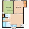 ガーデンハウス太田根 2DKの間取り