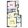マイレB 1LDKの間取り