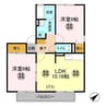 プライム長浦 2LDKの間取り