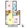 ルミエール瑞穂　参番館 2LDKの間取り