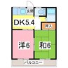 さくらパレス 2DKの間取り