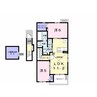 グランディアF 2LDKの間取り