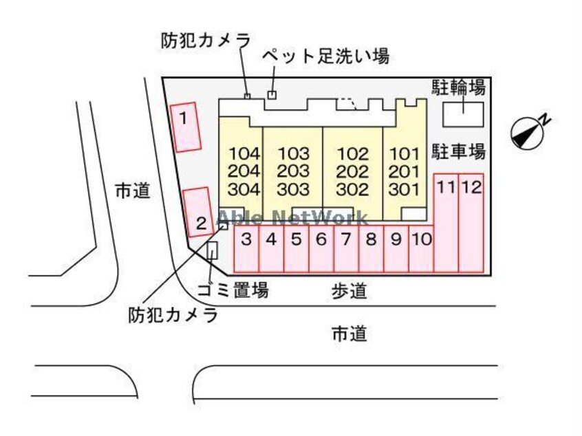 平面詳細図 ジュネス（蔵波台）