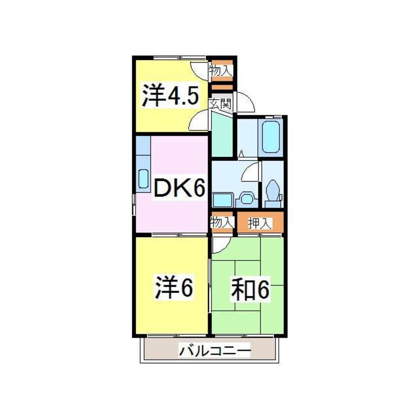 間取図 プレミールハイツ参番館