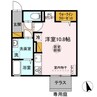 ニーナサクレ 1Rの間取り