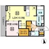 ラッキーレジデンス 1LDKの間取り