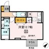 フランボワーズ中島 1Rの間取り