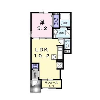 間取図 サンヴェール蔵波4