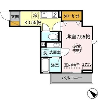 間取図 fortunex　フォーチュンテン