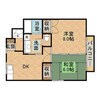 ファミールあじさいB 2LDKの間取り