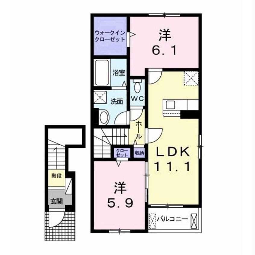 間取図 タートルヒルズ４th