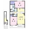 ヴォヤージュ 2LDKの間取り