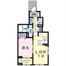 パピィエーワン 1LDKの間取り