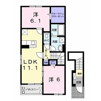 間取図 メゾンドプリュームⅡ