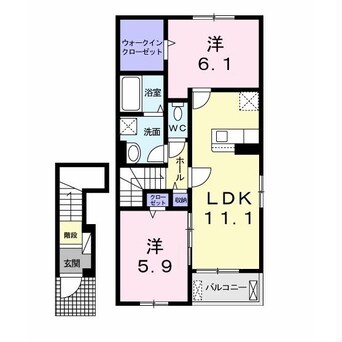 間取図 メゾンドプリュームⅡ