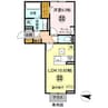 長須賀NTステージ 1LDKの間取り