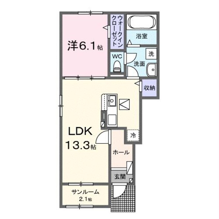 間取図 ガーデニア請西