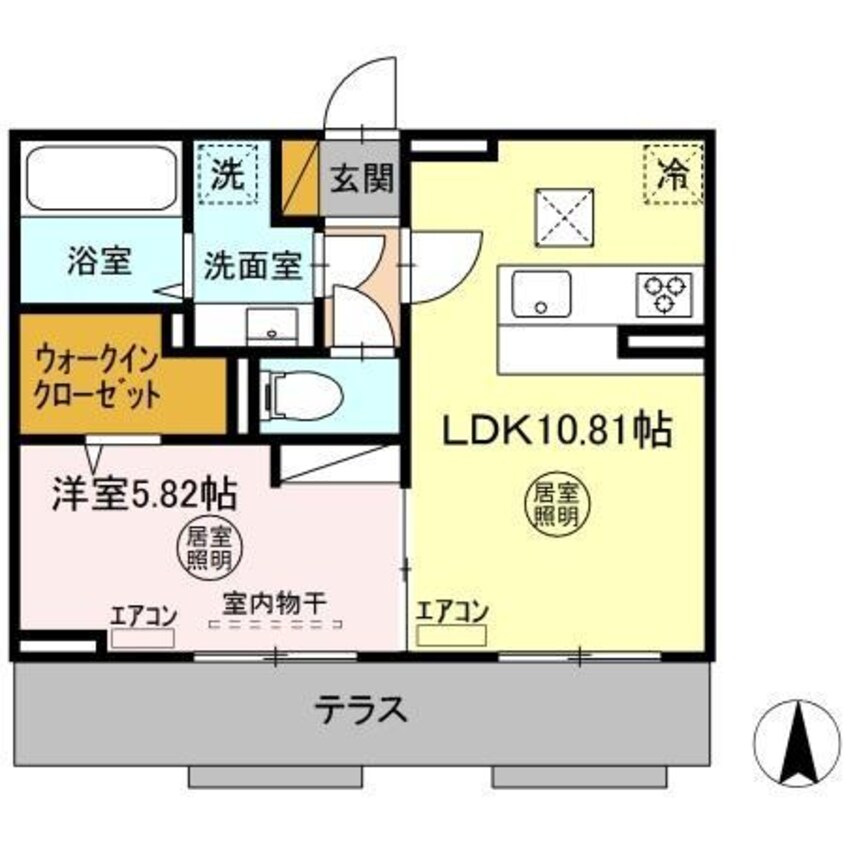 間取図 ラヴィクレエ袖ヶ浦Ⅱ