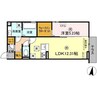 仮称D-room畑沢B 1LDKの間取り