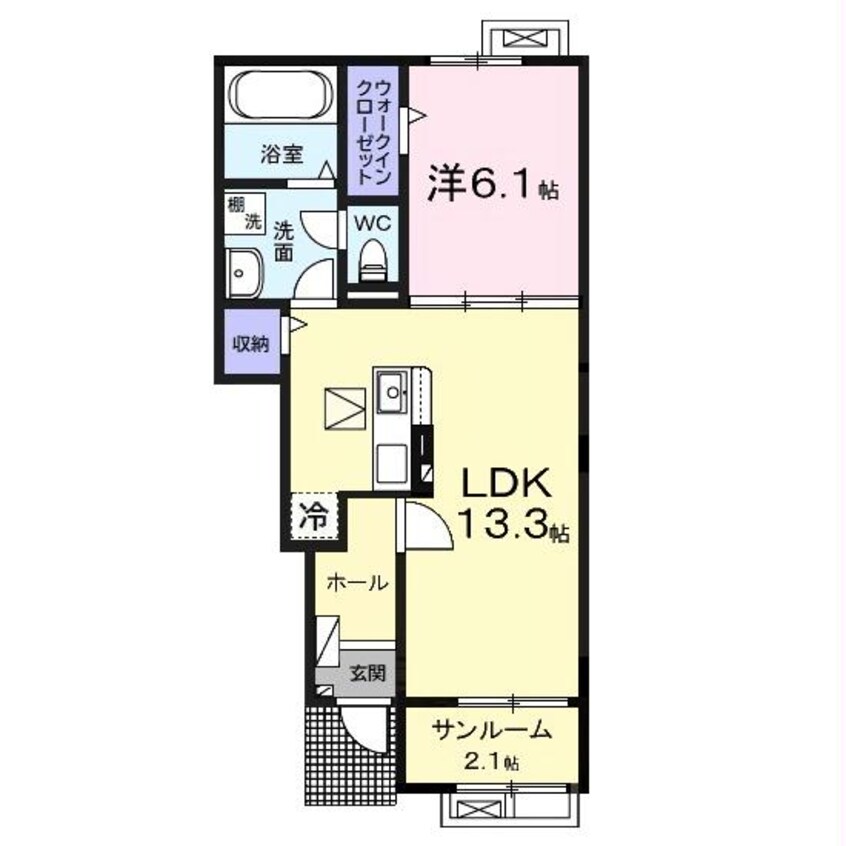 間取図 ホーホブリュッケⅡ