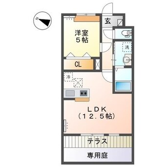 間取図 イーストブルー