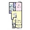 ラフォレスタマレ　La Foresta mare 1LDKの間取り