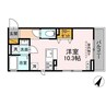 アリエッタ（金田） 1Rの間取り