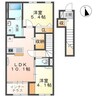 アンソレイユ 2LDKの間取り