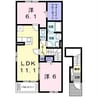トレラントB 2LDKの間取り