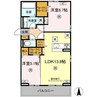 La mer 鴨川 2LDKの間取り