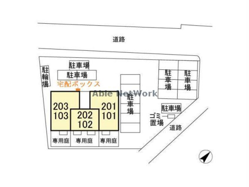 平面詳細図 ガネーシャ弐番館