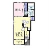 サウスガーデン 1LDKの間取り