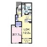 トワレジデンス館山 1LDKの間取り