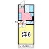 Plume木更津 1Kの間取り