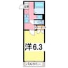 Plume木更津 1Kの間取り