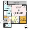 仮称D-ROOM文京2丁目 1Kの間取り