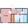 mono木更津 1Kの間取り