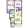 ミズキⅨ 2LDKの間取り