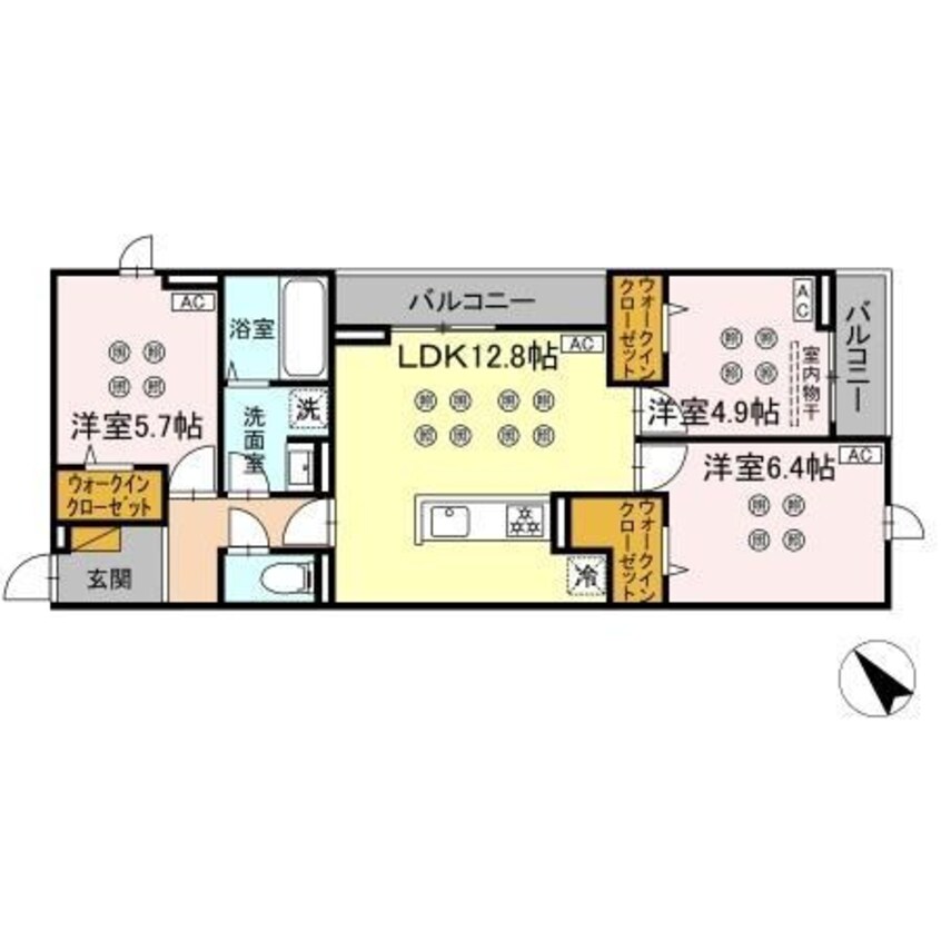 間取図 D-KISARIA　WI