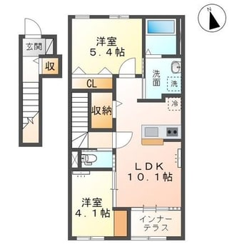 間取図 アンソレイユ