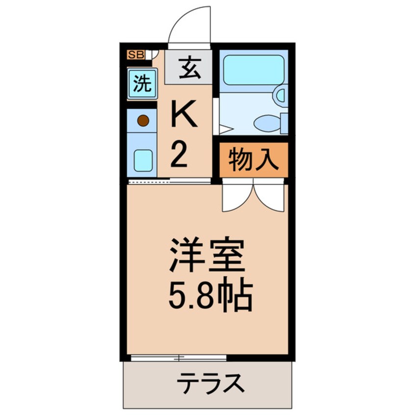 間取図 横須賀線/保土ケ谷駅 徒歩14分 1階 築32年