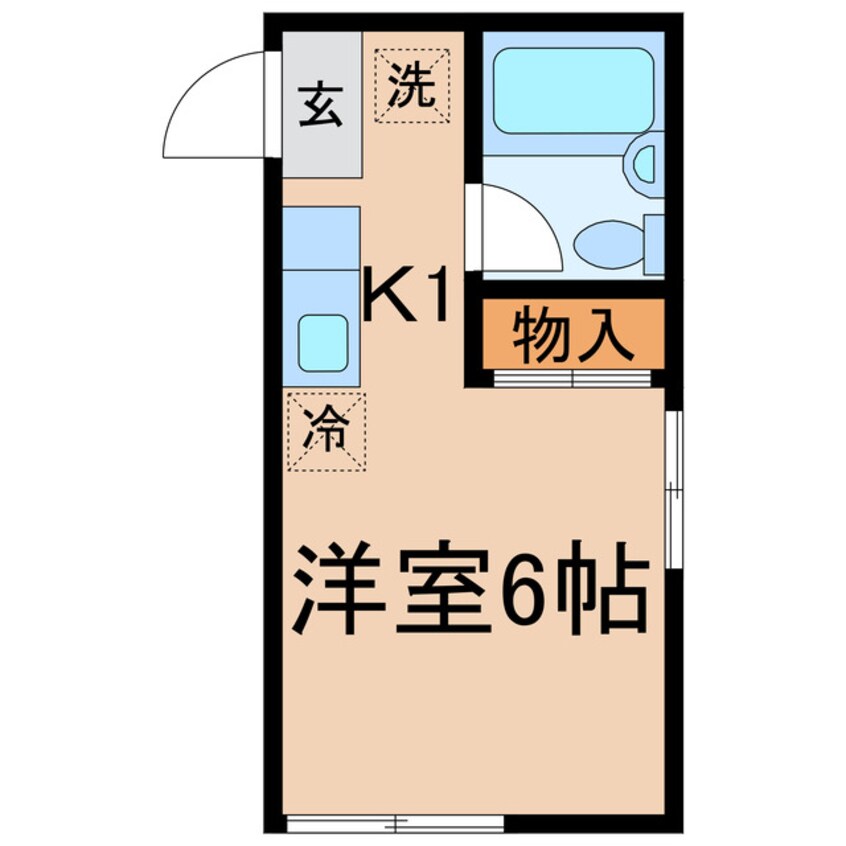 間取図 横須賀線/保土ケ谷駅 徒歩14分 1階 築34年