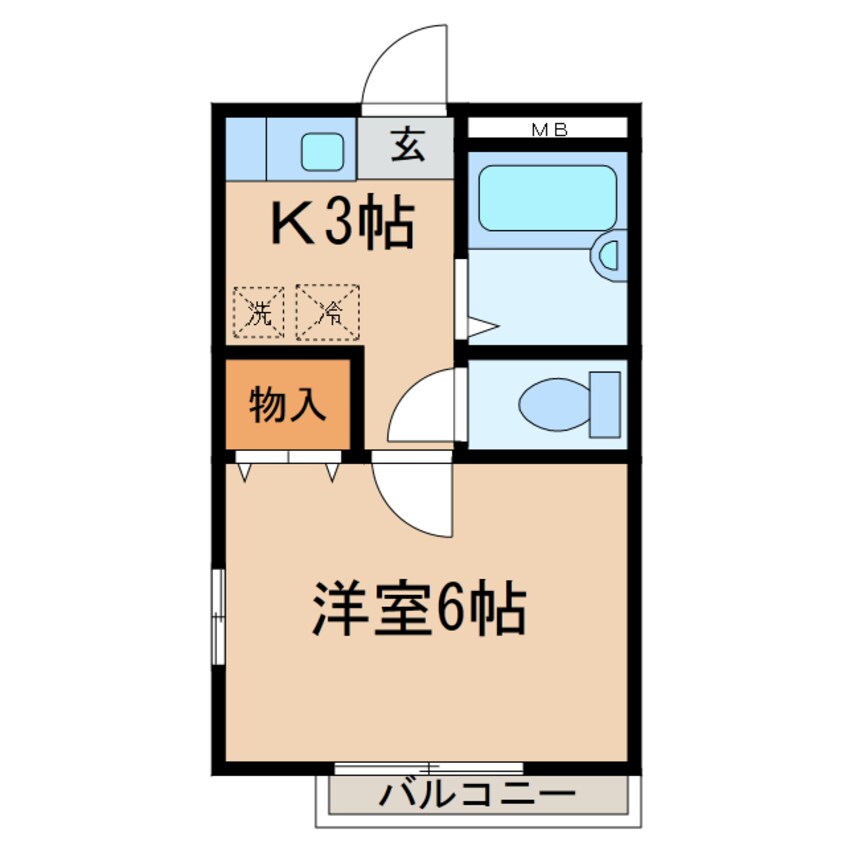 間取図 横須賀線/保土ケ谷駅 徒歩9分 1階 築21年