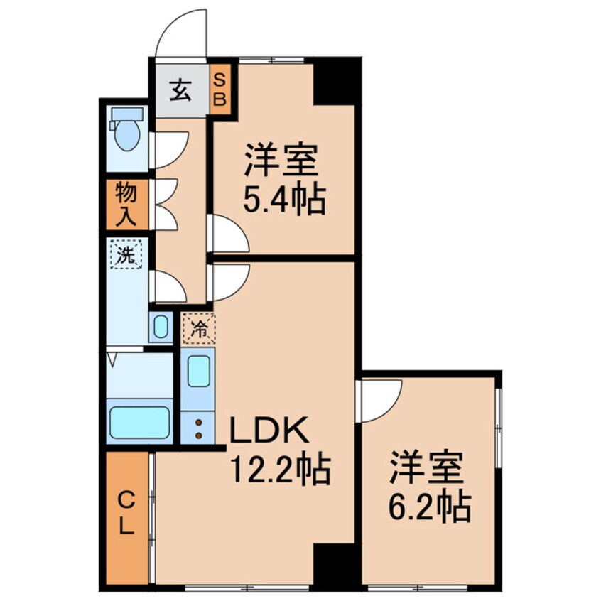 間取図 横須賀線/保土ケ谷駅 徒歩8分 3階 築38年