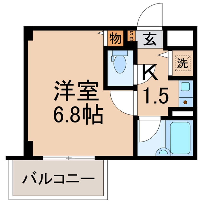 間取図 相鉄本線/天王町駅 徒歩6分 3階 築31年