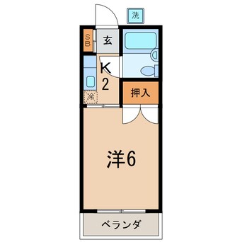 間取図 横須賀線/保土ケ谷駅 徒歩6分 1階 築37年